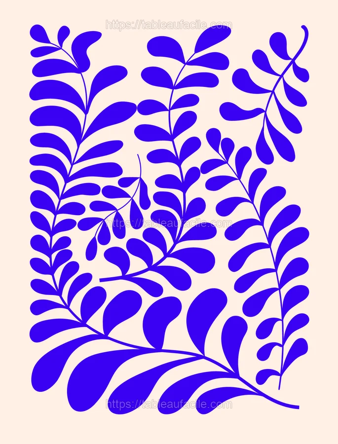 Mur galerie 6 toiles Matisse blooms — salle à manger — Aesthetic Art Matisse-Inspired Blooms_ Set of 6 (2)